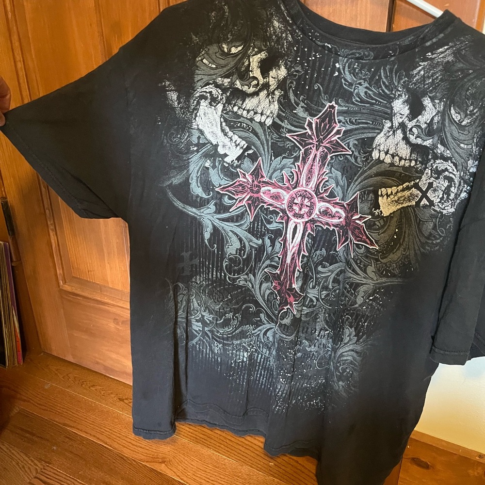 Y2K Affliction T Shirt size 2Xl